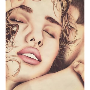 Passionate Embrace Art Print