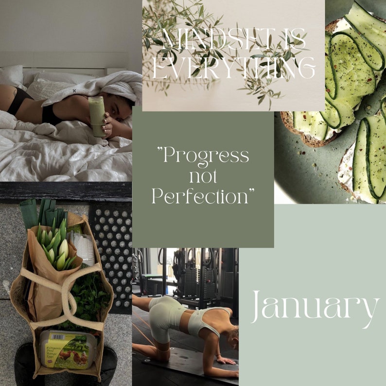 January Vision Board Kit Vision Board 2023 Printable's Vision Board