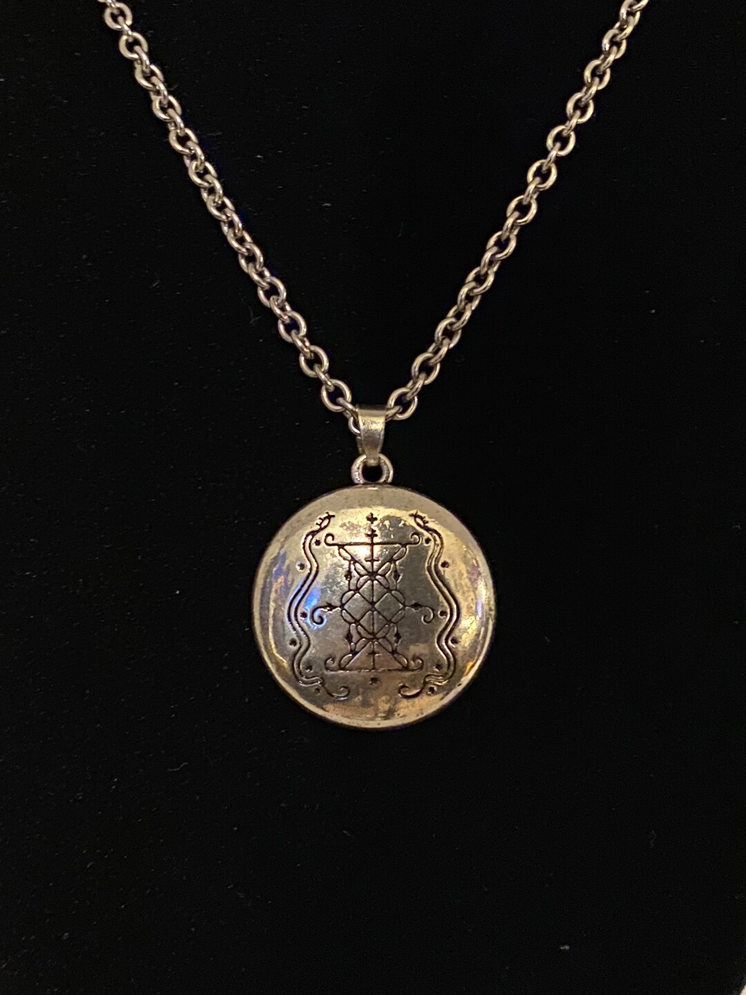 Voodoo Veves Pendant Choce Of Papa Legba La Srene Damballah Dantor Or