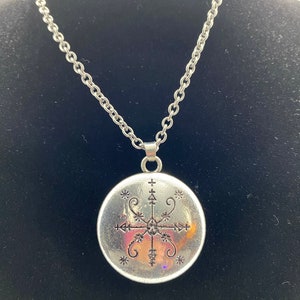 Spiritual Orisha Met Kalfou Veve Pendant Necklace