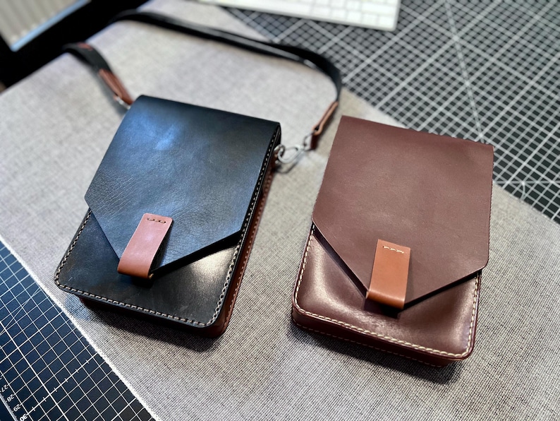 Crossbody Leather Bag PDF Pattern Multi Way Shoulder Purse DIY Sewing ...