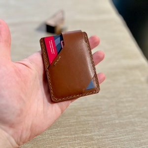 Super Slim Leather Cards Holder Sleek DIY Wallet Simple Design PDF Pattern for Minimalist Cards Organization pdf Leather Template