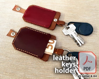 Diy Pocket Key Holder Leather Keys Holder With Pull Strap And
