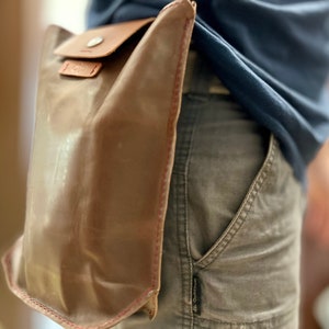 Leather Bushcraft Foraging Bag Leather Belt Mushroom Bag DIY Camping Waist Pouch PDF Digital Template Bushcraft Outdoor Leather Waist Pouch