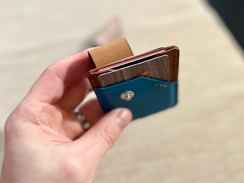 Super Slim Leather Cards Holder Sleek DIY Wallet Simple Design PDF Pattern for Minimalist Cards Organization pdf Leather Template