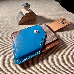 Super Slim Leather Cards Holder Sleek DIY Wallet Simple Design PDF Pattern for Minimalist Cards Organization pdf Leather Template