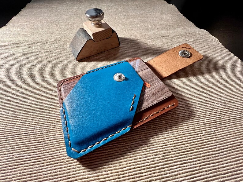 Super Slim Leather Cards Holder Sleek DIY Wallet Simple Design PDF Pattern for Minimalist Cards Organization pdf Leather Template