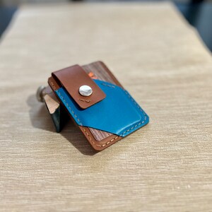 Super Slim Leather Cards Holder Sleek DIY Wallet Simple Design PDF Pattern for Minimalist Cards Organization pdf Leather Template