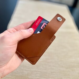 Super Slim Leather Cards Holder Sleek DIY Wallet Simple Design PDF Pattern for Minimalist Cards Organization pdf Leather Template
