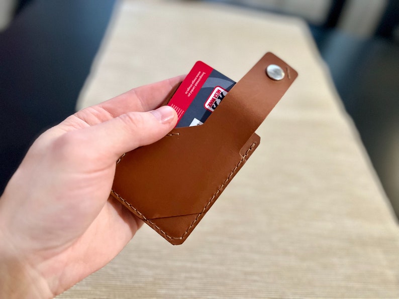 Super Slim Leather Cards Holder Sleek DIY Wallet Simple Design PDF Pattern for Minimalist Cards Organization pdf Leather Template