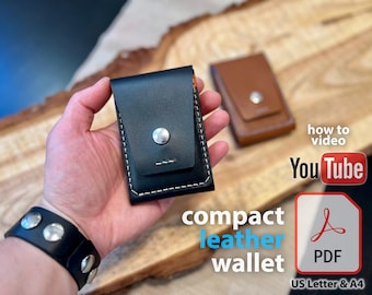 Leather Front Pocket DIY Wallet Pattern Compact & Versatile Design for Cards, Driving License and More Handmade PDF Leather Template