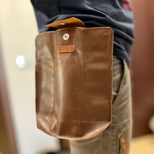 Leather Bushcraft Foraging Bag Leather Belt Mushroom Bag DIY Camping Waist Pouch PDF Digital Template Bushcraft Outdoor Leather Waist Pouch