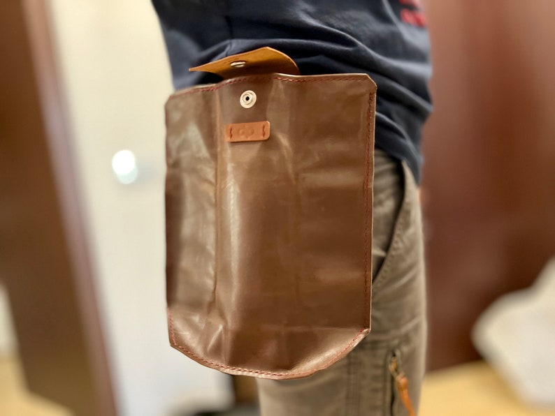Leather Bushcraft Foraging Bag Leather Belt Mushroom Bag DIY Camping Waist Pouch PDF Digital Template Bushcraft Outdoor Leather Waist Pouch