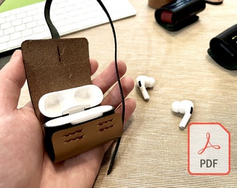 Apple Airpods Pro Leather Case PDF Pattern 1st 2nd Gen No Snap