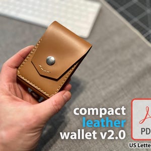 Leder-Vortasche v2.0 DIY Wallet Pattern Kompaktes & Vielseitiges Design für Karten, Führerschein und mehr Handgefertigte PDF-Ledervorlage