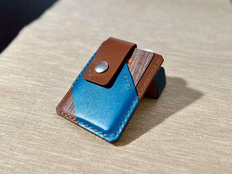 Super Slim Leather Cards Holder Sleek DIY Wallet Simple Design PDF Pattern for Minimalist Cards Organization pdf Leather Template