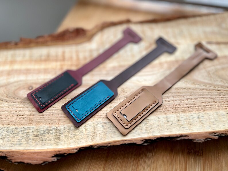 Leather Luggage Name Tag PDF Pattern Travel in Style With Customized