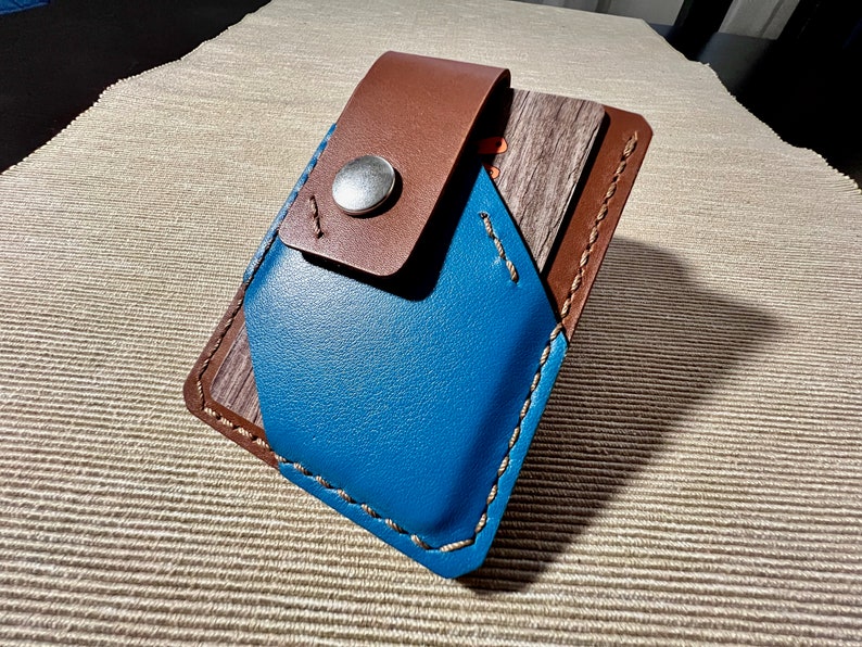 Super Slim Leather Cards Holder Sleek DIY Wallet Simple Design PDF Pattern for Minimalist Cards Organization pdf Leather Template