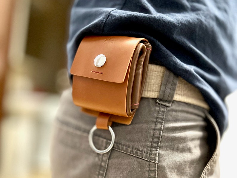 Leather Bushcraft Foraging Bag Leather Belt Mushroom Bag DIY Camping Waist Pouch PDF Digital Template Bushcraft Outdoor Leather Waist Pouch