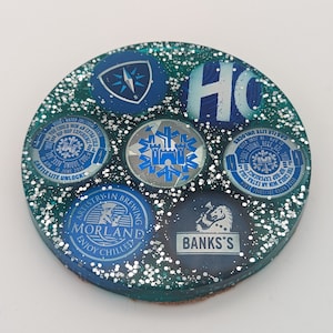 Colour Bottle Cap Coasters