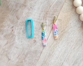 Rectangle Polymer Clay Cutters, rectangle clay cutter, rectangle cutter, rectangle earrings, long clay cutter, long dangle earrings