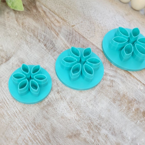 Floral Petal #3 Cutter for polymer clay - flower punch