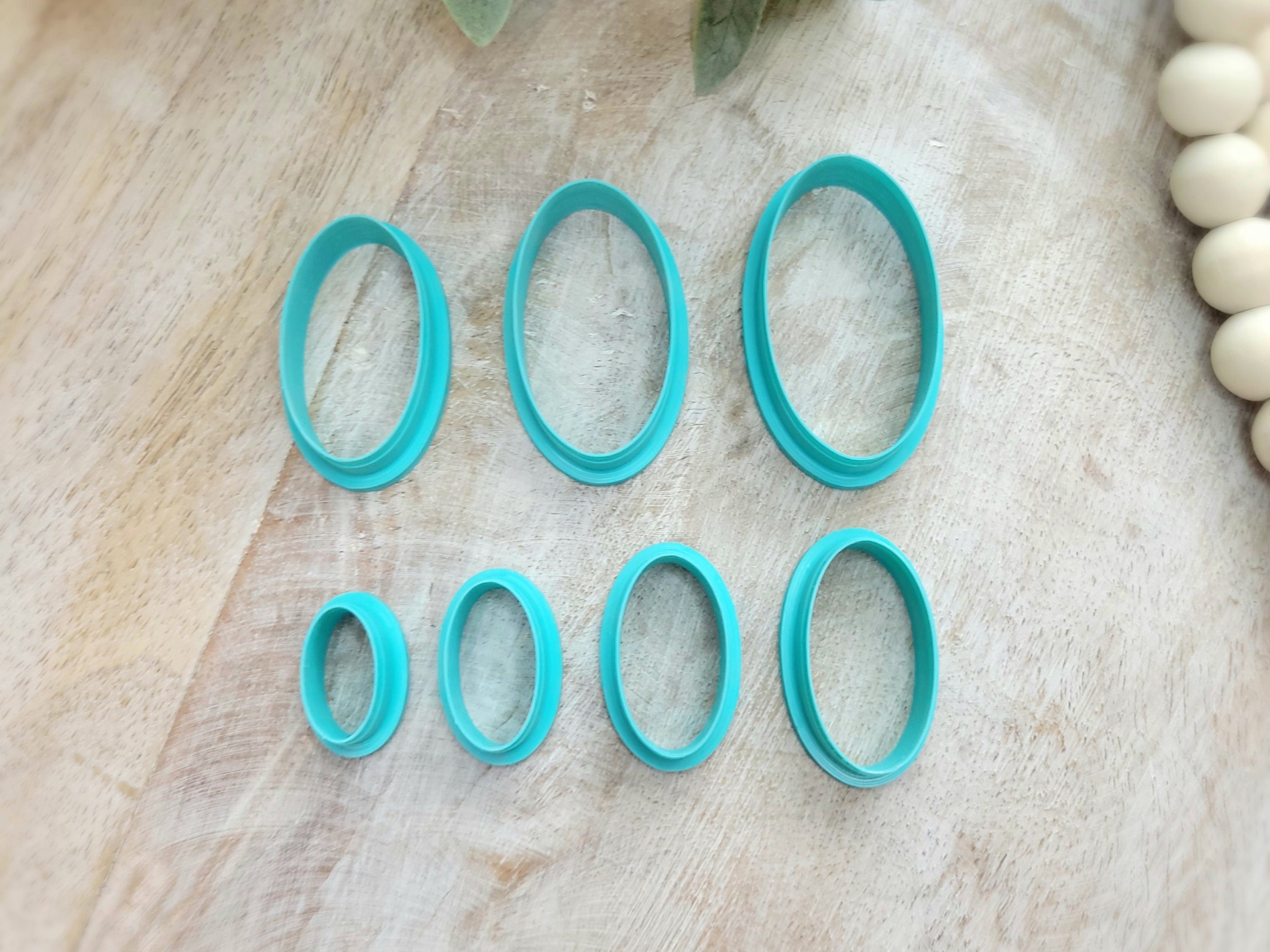 Long Oval Polymer Clay Cutters, oval clay cutter, oval earrings, oval cutters