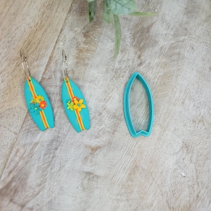 Surfboard Polymer Clay Cutters, beach cutter, ocean cutter, summer cutter, surfboard cutter, surfboard earrings, summer earrings