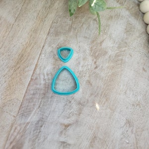 Organic Polymer Clay Triangle Cutter Set: Stud & Dangle Earrings