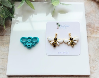 Bee Polymer Clay Cutters, summer earrings, animal earrings, bumblebee earrings, insect earrings, bee cutters, bee clay cutter