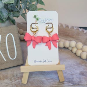 Bow Earrings, hypoallergenic earrings, lightweight earrings, cute earrings