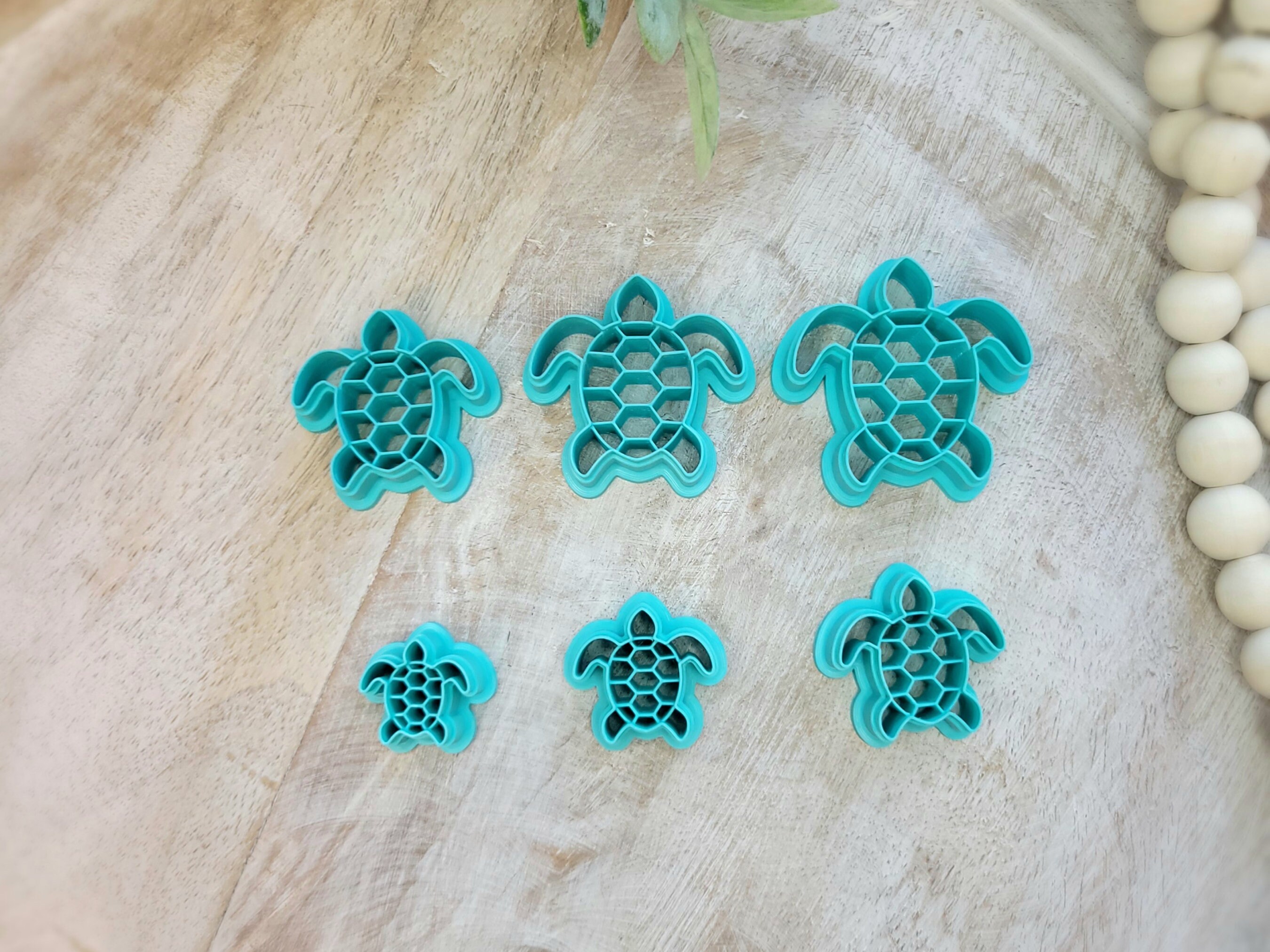 Turtle Polymer Clay Cutters, beach cutter, ocean cutter, summer cutter, animal cutter, turtle earrings, summer earrings, turtle clay cutter
