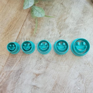 Smiley Face Polymer Clay Cutters, smiley face earrings, happy earrings, smiley face cutter, happy cutter, face cutter, smile face earrings