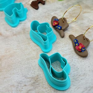 Cowboy Hat Polymer Clay Cutters: Mirrored Western Earring DIY