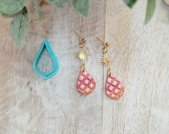 Teardrop Polymer Clay Cutters, Dangle Earrings
