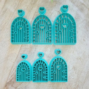 Fairy Door Polymer Clay Cutter, Embossed Set, Cottagecore earrings, hobbit earrings, LOTR, ACOTAR, fairy door cutter, fairy door earrings