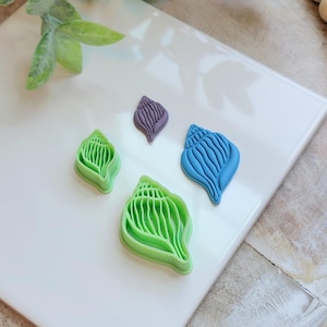 Seashell Polymer Clay Cutters: Embossed Summer Beach Design
