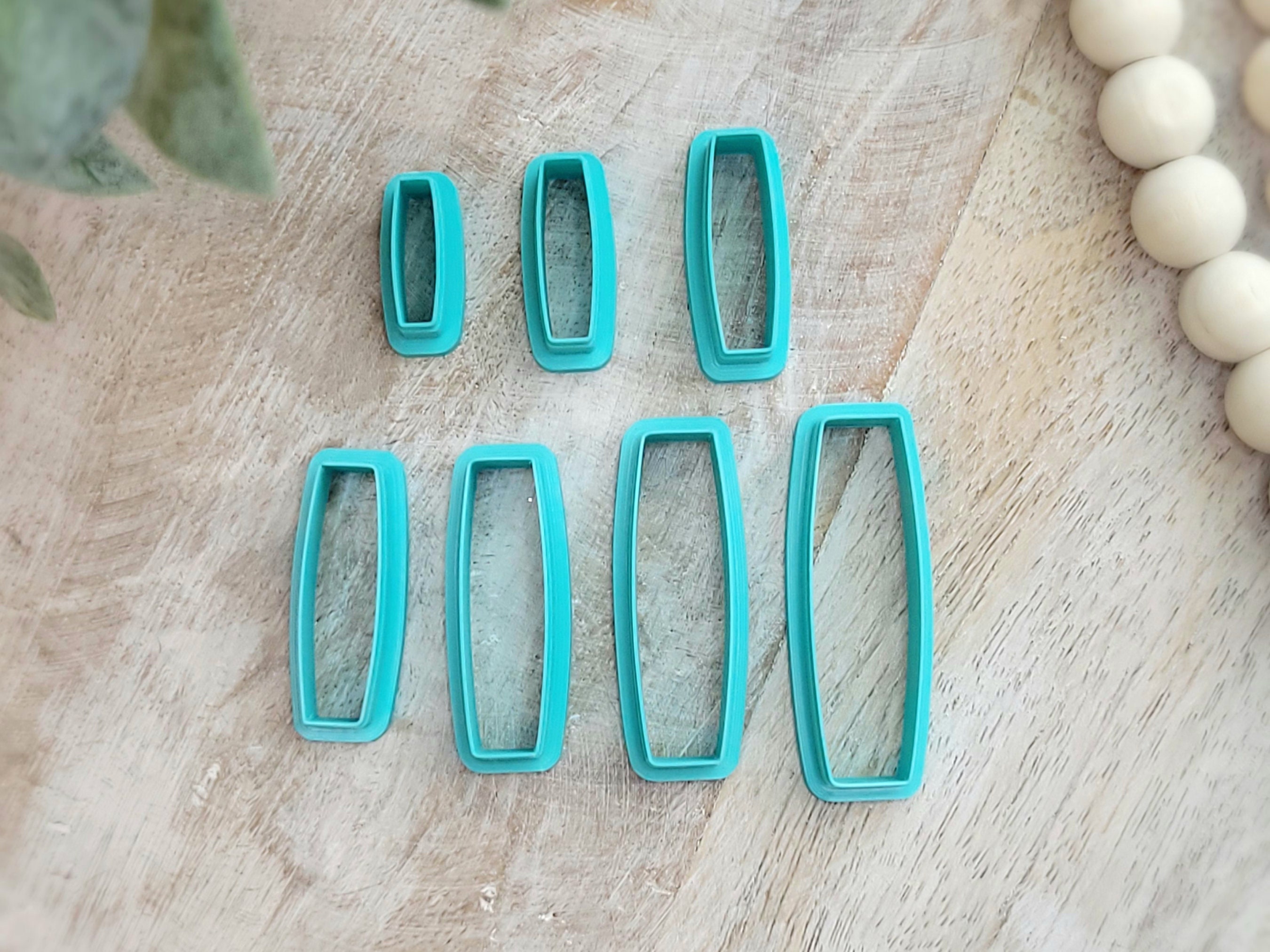 Rounded Rectangle Polymer Clay Cutters: Rectangle Shape Earrings - Etsy
