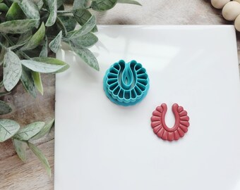 Scalloped Polymer Clay Cutter: Boho Earring DIY Tool