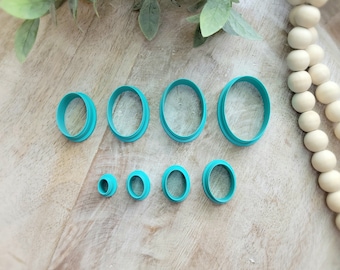 Wide Oval Polymer Clay Cutters, oval Earrings, oval clay cutter