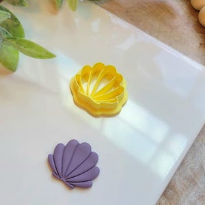 Seashell Polymer Clay Cutters: Embossed Summer Beach Design
