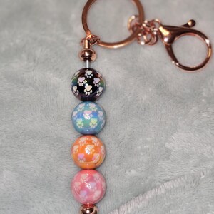 Handmade Pawprint Keychain/Gift for Her/dog lover gift/birthday gift/handmade charm/Gift for Girlfriend/Gift for Girl/Dog print keychain