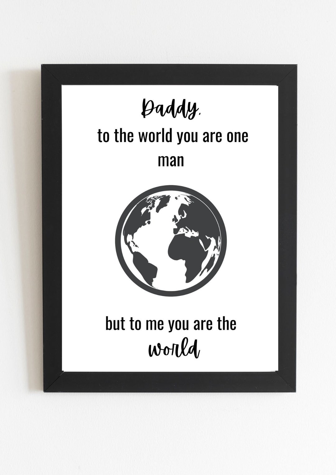 Father's Day Quote Digital Download Print, Daddy Quote, Father's Day