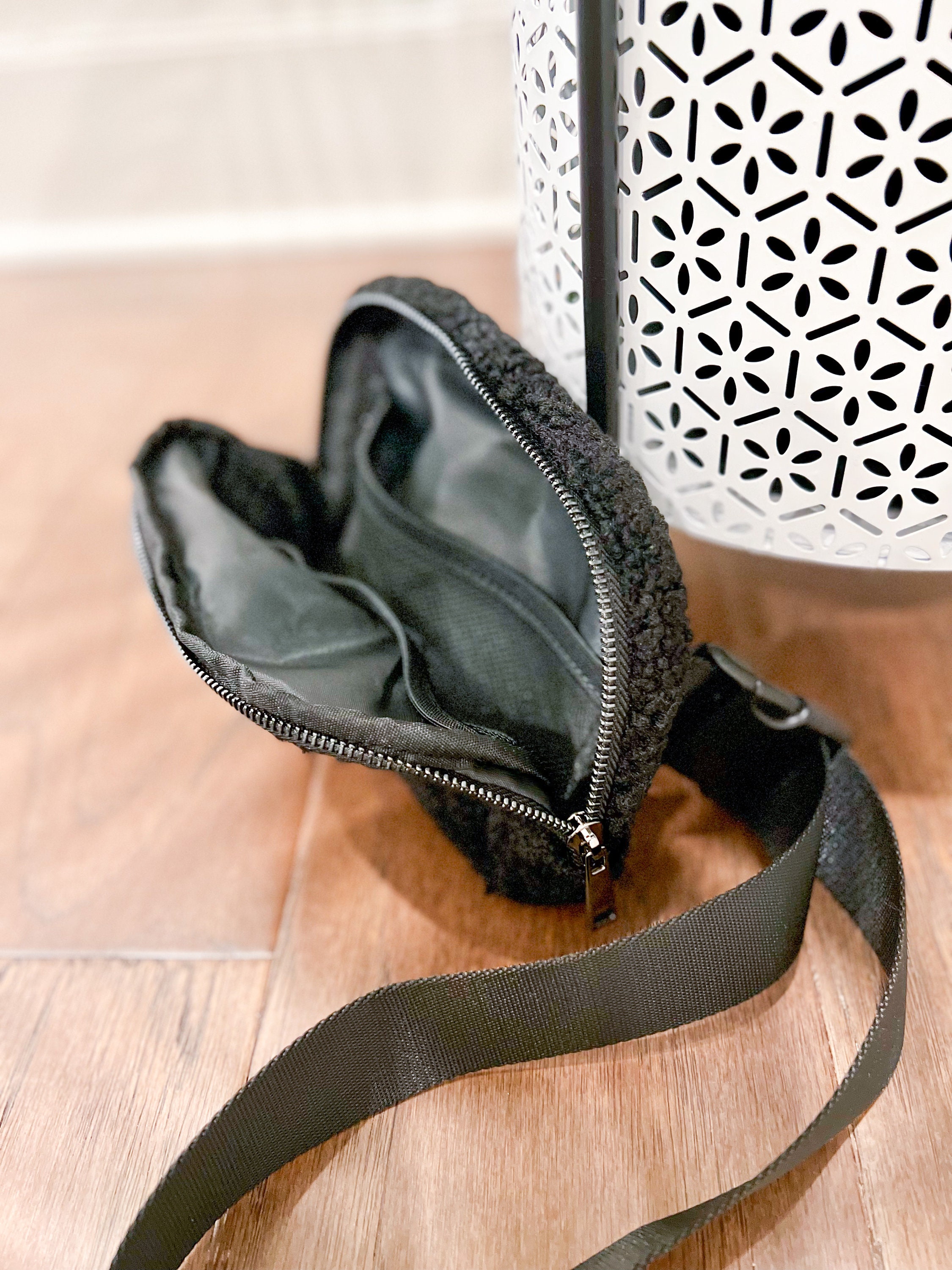 NEW WINTER Black Fleece Fanny Pack Lulu Dupe Belt Bag Slim Etsy