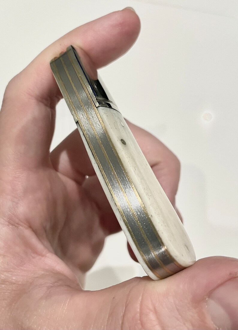 Custom Hand-Engraved Scrimshaw Skinning Knife – 7