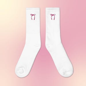 Coquette Embroidered Crew socks