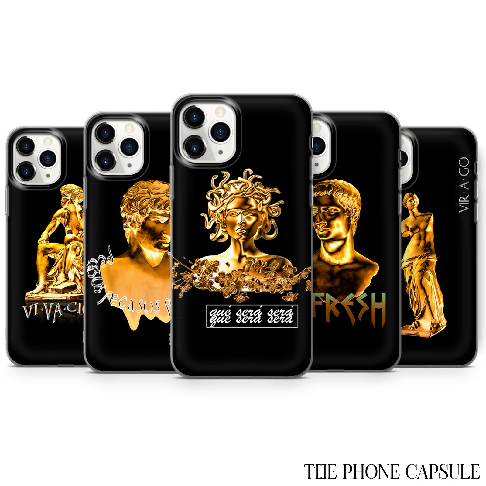 Apple Iphones Golden Logo Back Of Iphone (Gucci/Versace/Chanel/Lv)