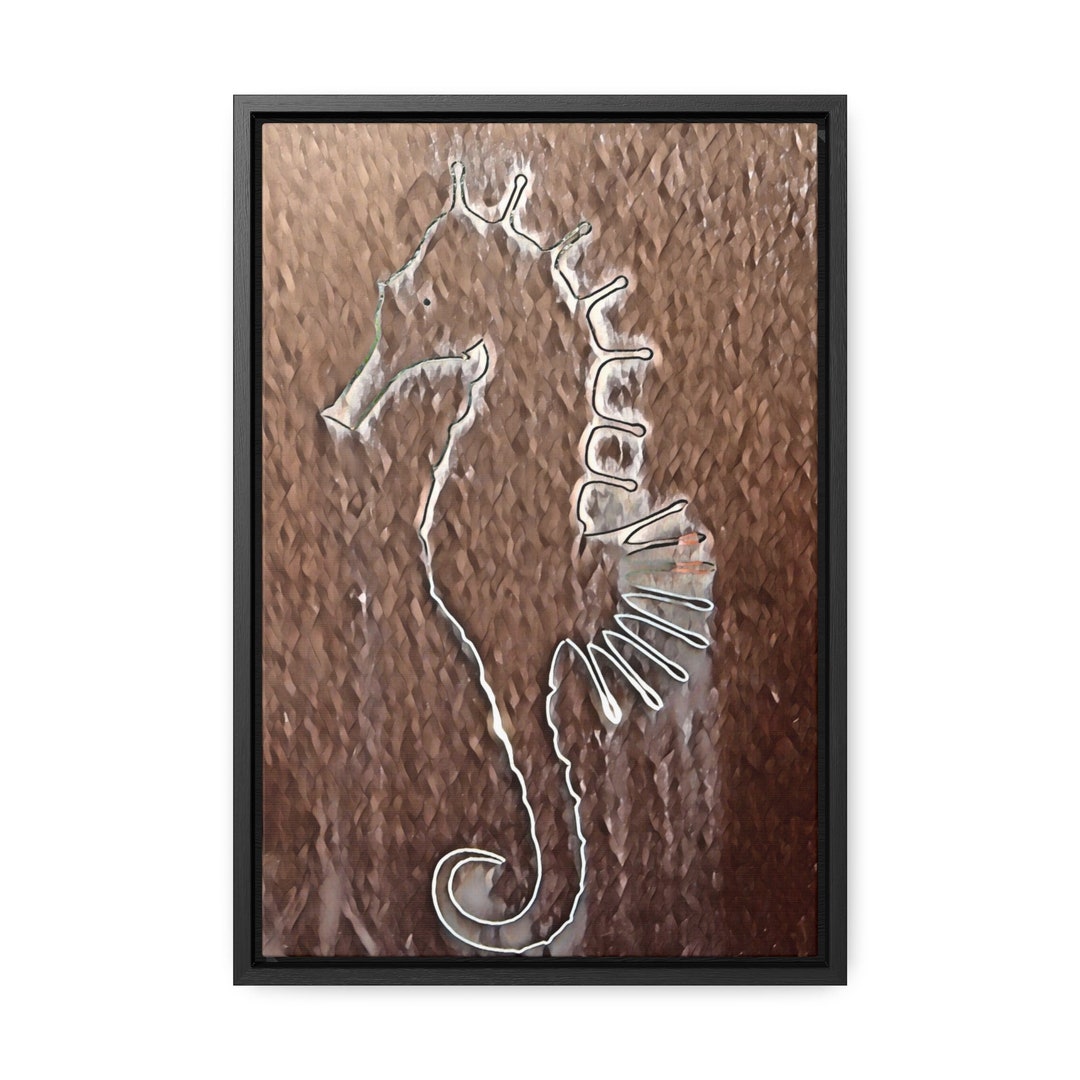 Seahorse Framed Print Etsy