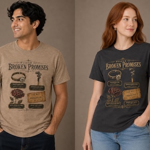 Museum of Broken Promises Shirt, Dark Academia Tee, Gothic Literature Shirt, Melancholy Aesthetic Tee, Broken Heart Art, Bella Canvas 3001
