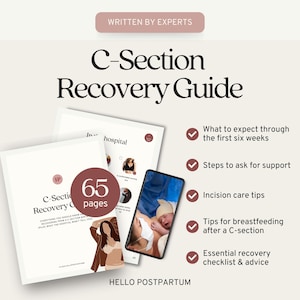 Guide de récupération pour césarienne et modèle de plan de naissance eBook Téléchargement instantané au format PDF